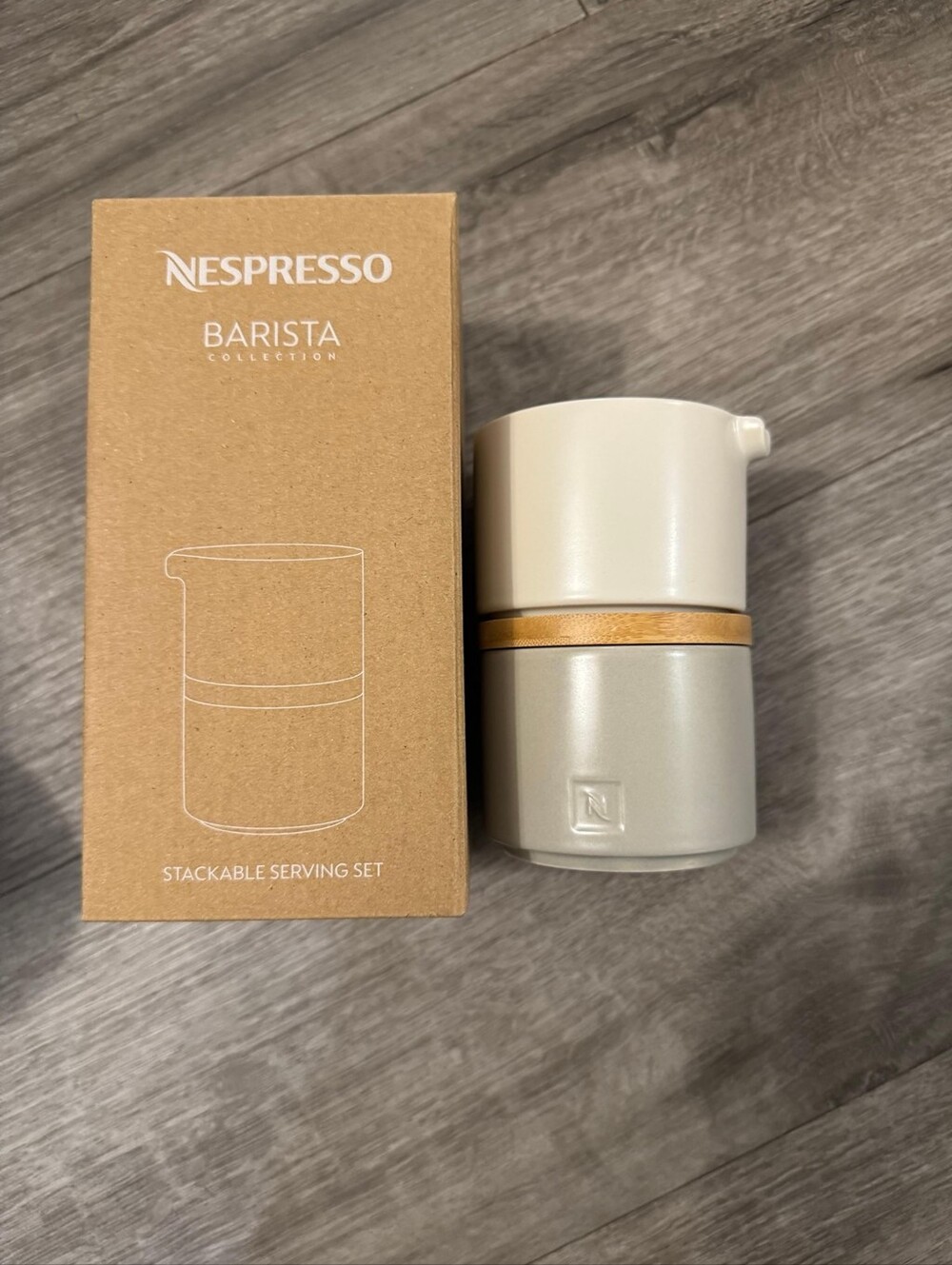 Nespresso Stackable Creamer and Suger Serving Set